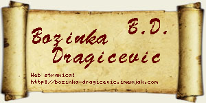Božinka Dragičević vizit kartica